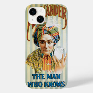Vintage Magic Poster, Alexander, the Man Who Knows Case-Mate iPhone 14 Case