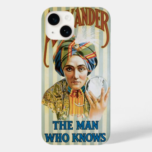 Vintage Magic Poster Alexander the Man Who Knows Case_Mate iPhone 14 Case
