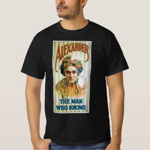 Vintage Magic Poster, Alexander, the Man Who Knows T-Shirt