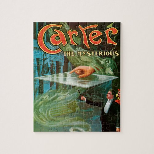 Vintage Magic Poster Carter the Mysterious Jigsaw Puzzle