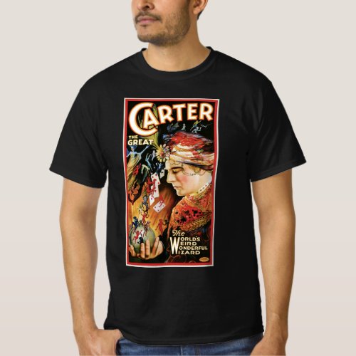 Vintage Magic Poster Carter the Mysterious T_Shirt