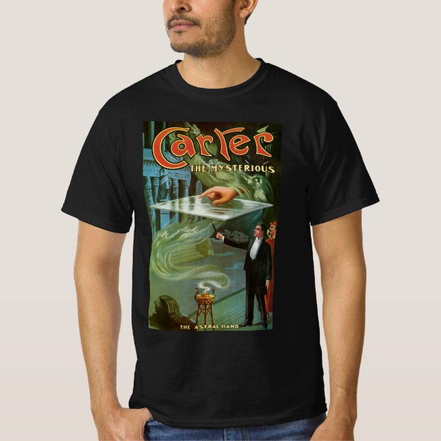 Vintage Magic Poster, Carter the Mysterious T-Shirt (Front)