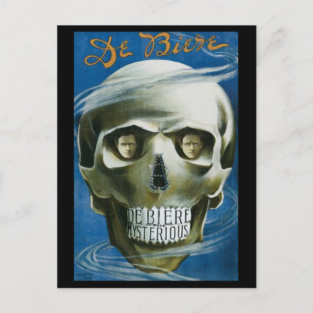 Vintage Magic Poster, De Biere the Mysterious Postcard (Front)