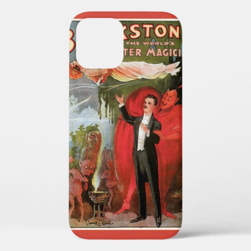 Vintage Magic Poster Great Blackstone Magician iPhone 12 Case