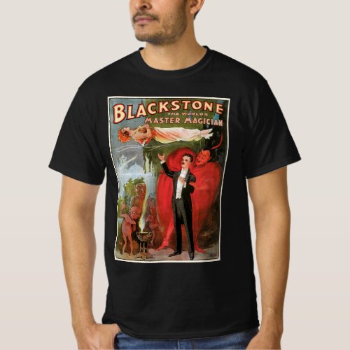Vintage Magic Poster Great Blackstone Magician T_Shirt