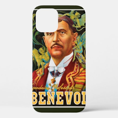 Vintage Magic Poster Legendary Professor Benevol iPhone 12 Case