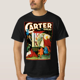 Vintage Magic Poster, Magician Carter the Great T-Shirt