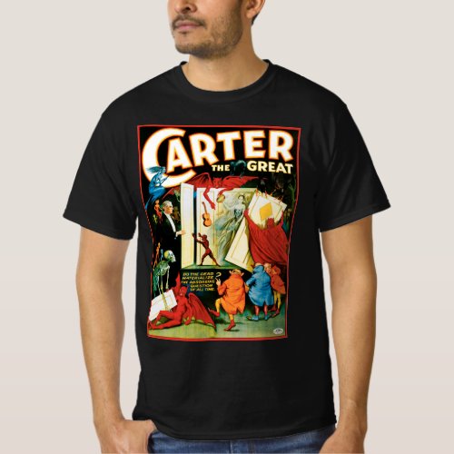 Vintage Magic Poster Magician Carter the Great T_Shirt