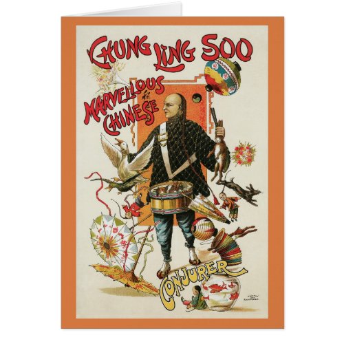 Vintage Magic Poster Magician Chung Ling Soo