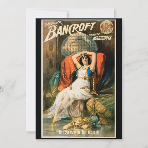 Vintage Magic Poster Magician Frederick Bancroft