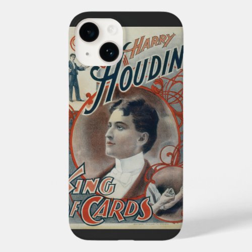 Vintage Magic Poster Magician Harry Houdini Case_Mate iPhone 14 Case