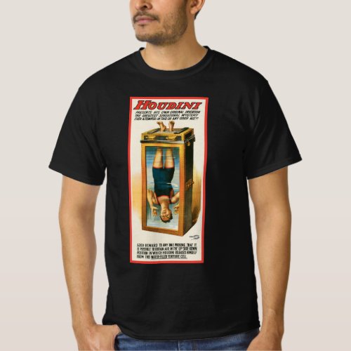 Vintage Magic Poster Magician Harry Houdini T_Shirt