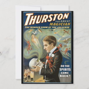 Vintage Magic Poster, Thurston, The Great Magician