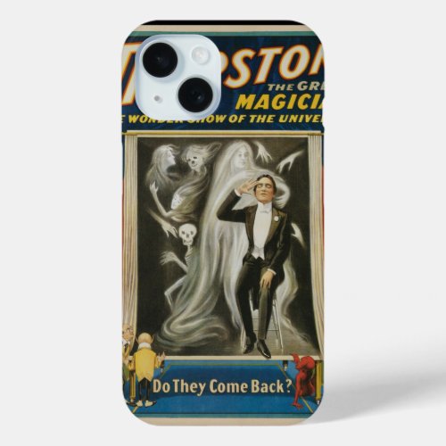 Vintage Magic Poster Thurston The Great Magician iPhone 15 Case