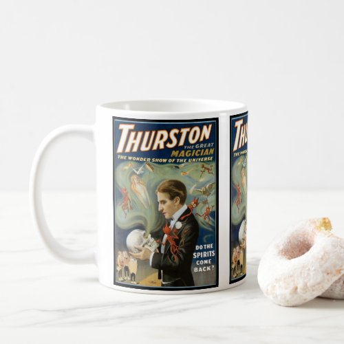 Vintage Magic Poster Thurston The Great Magician Coffee Mug