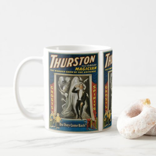 Vintage Magic Poster Thurston The Great Magician Coffee Mug