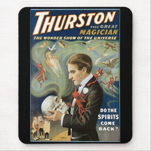 Vintage Magic Poster Thurston The Great Magician Mouse Pad