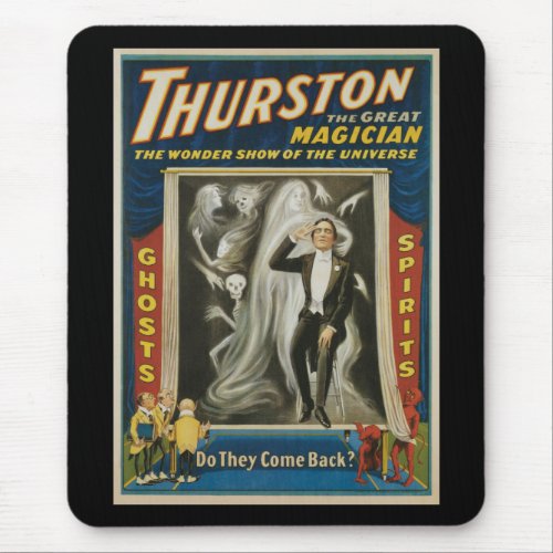 Vintage Magic Poster Thurston The Great Magician Mouse Pad