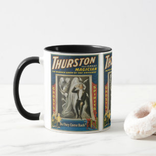 Vintage Magic Poster, Thurston, The Great Magician Mug