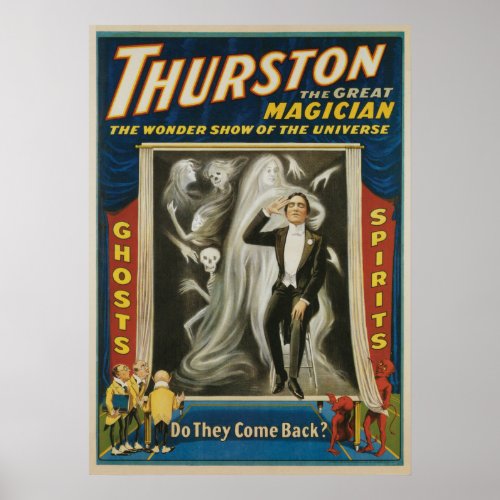 Vintage Magic Poster Thurston The Great Magician Poster