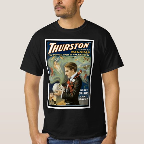 Vintage Magic Poster Thurston The Great Magician T_Shirt