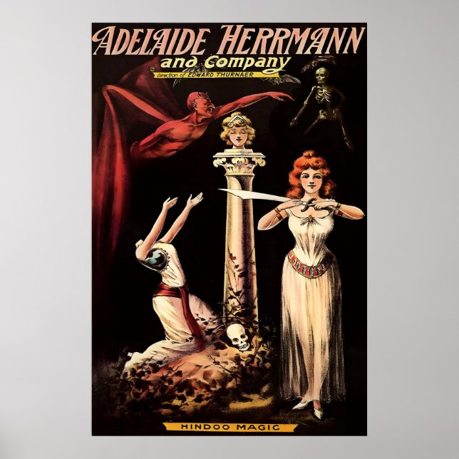 Vintage Magic Show Promo Poster Print 1 (Front)