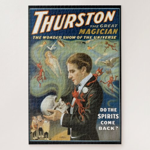 Vintage Magic Thurston Magician Jigsaw Puzzle