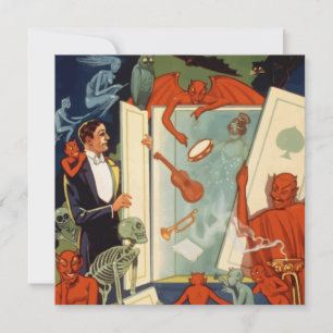 Vintage Magician Carter the Great Magic Act Invitation