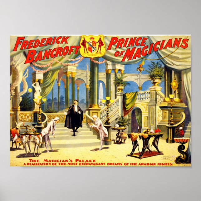 Vintage Magician Frederick Bancroft Poster (Front)