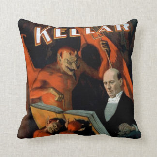 Vintage Magician Kellar Devil Pillow