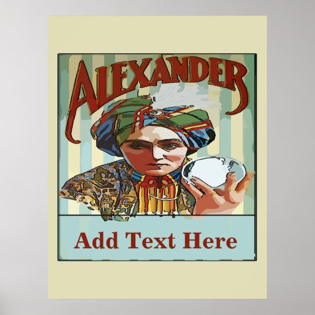 Vintage Magician  Poster (Front)