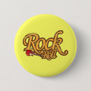 Vintage Magnet, Keychain, Button - Rock 'n Roll