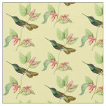 Vintage Magnificent Hummingbird Fabric