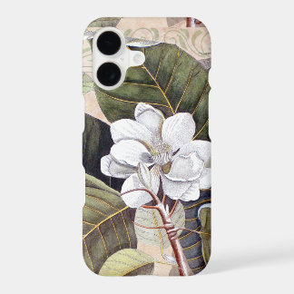 Vintage Magnolia Antique Botanical Collage iPhone 17 Case