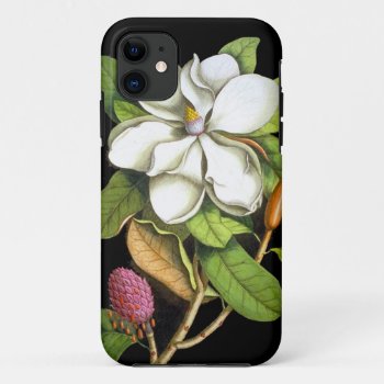 Vintage Magnolia Botanical Iphone 11 Case by EnKore at Zazzle