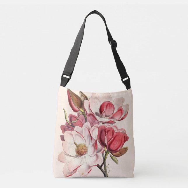 Vintage Magnolia Crossbody Bag (Front)