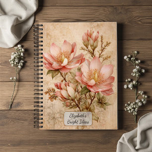 Vintage Magnolia Notebook