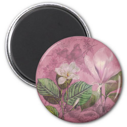 Vintage Magnolia Song Apparel and Gifts Magnet