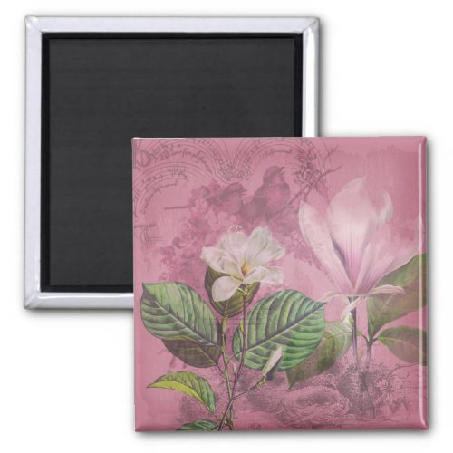 Vintage Magnolia Song Apparel and Gifts Magnet