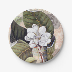 Vintage Magnolia Southern Garden Birthday Party Paper Plates