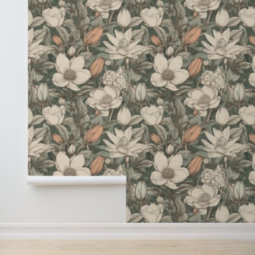 Vintage Magnolia Wallpaper Wallpaper