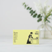 Vintage Maid Business Card (Standing Front)