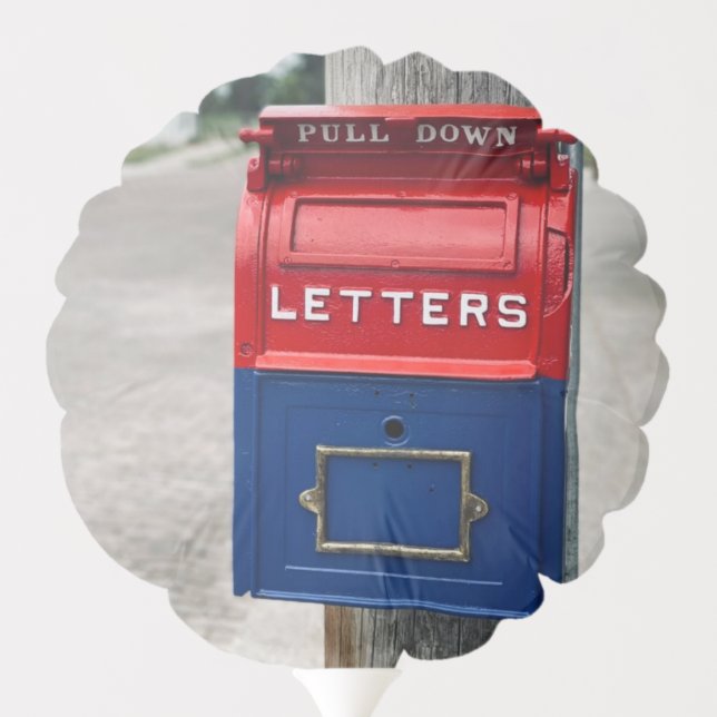 Vintage Mailbox Balloon (Back)