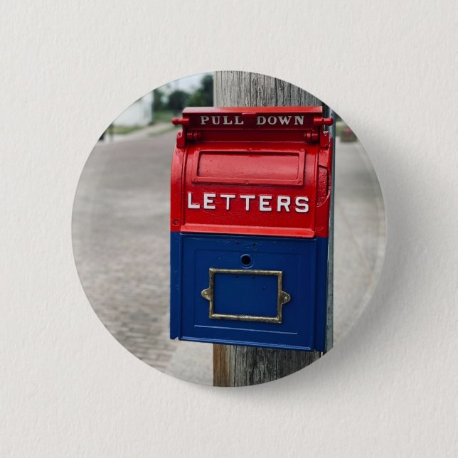 Vintage Mailbox Button (Front)