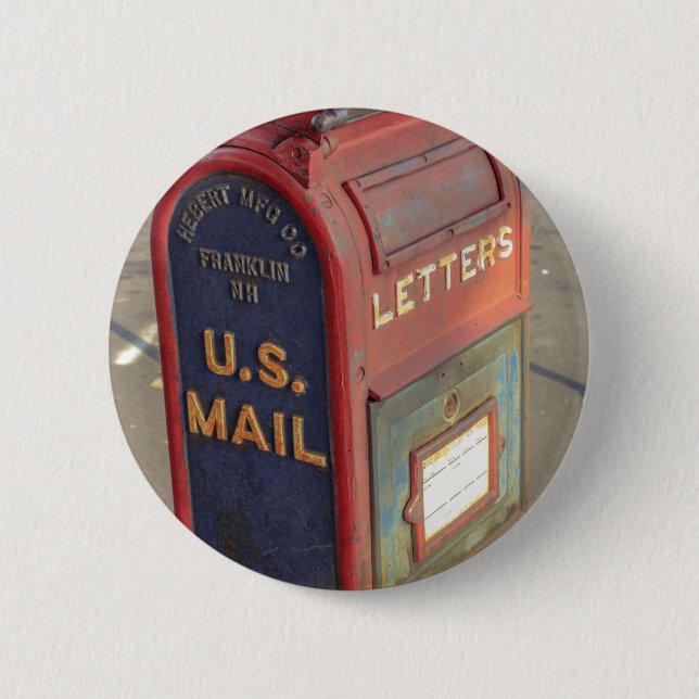 Vintage Mailbox Button (Front)