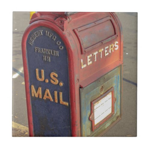 Vintage Mailbox Ceramic Tile