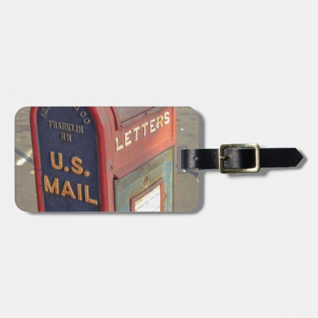 Vintage Mailbox Luggage Tag (Front Horizontal)