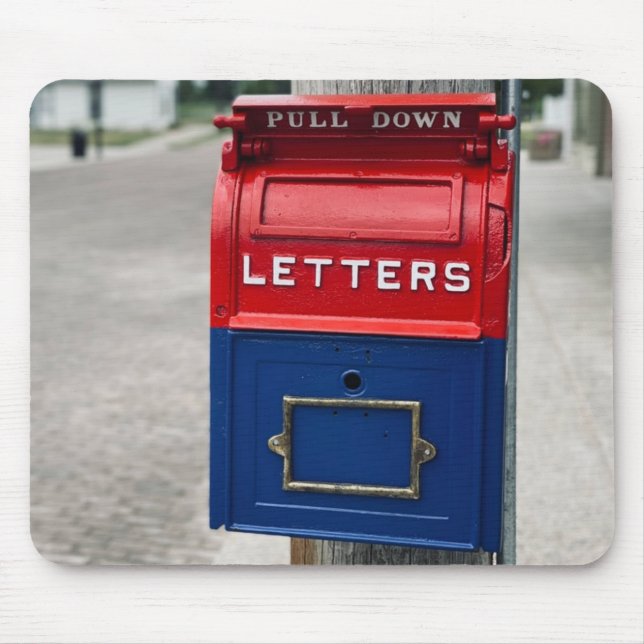 Vintage Mailbox Mouse Pad (Front)