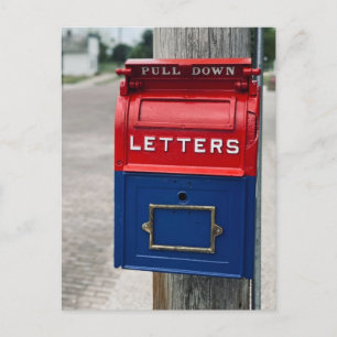 Vintage Mailbox Postcard