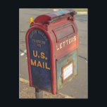 Vintage Mailbox Postcard<br><div class="desc">Vintage Mailbox, Old Town Manassas, VA</div>